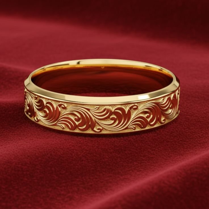 The Versailles Band Ornate Men’s Wedding Ring