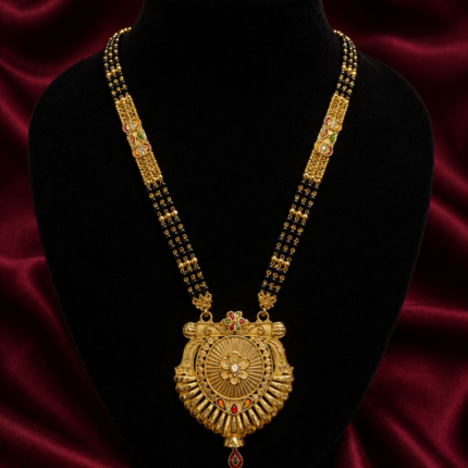 Traditional gold-toned mangalsutra