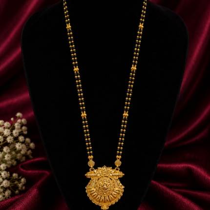 Traditional gold-toned mangalsutra